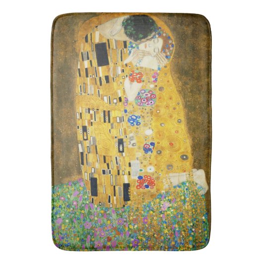 Gustav Klimt The Kiss Art Nieuw schilderen Badmat (Voorkant Verticaal)