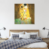 Gustav Klimt The Kiss  Art Nieuw schilderen Canvas Afdruk (Insitu (Slaapkamer))