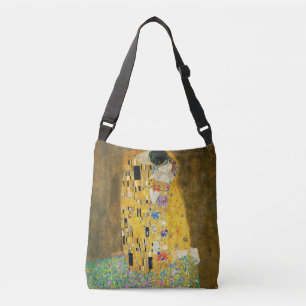 Gustav Klimt The Kiss  Art Nieuw schilderen Crossbody Tas
