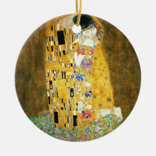 Gustav Klimt The Kiss  Art Nieuw schilderen Keramisch Ornament