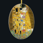 Gustav Klimt The Kiss  Art Nieuw schilderen Keramisch Ornament<br><div class="desc">Gustav Klimt The Kiss Art Nouveau Painting The Kiss (in het Duits: Der Kuss) werd tussen 1907 en 1908 geschilderd door de Oostenrijkse symbolistische schilder Gustav Klimt, het hoogtepunt van zijn Gouden Periode, toen hij een aantal werken in een soortgelijke geslepen stijl schilderde. Het schilderij wordt algemeen beschouwd als een...</div>