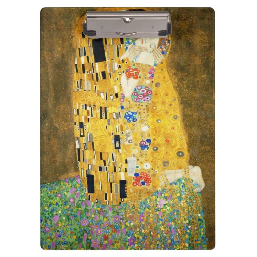 Gustav Klimt The Kiss  Art Nieuw schilderen Klembord (Voorkant)