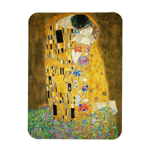 Gustav Klimt The Kiss  Art Nieuw schilderen Magneet (Verticaal)