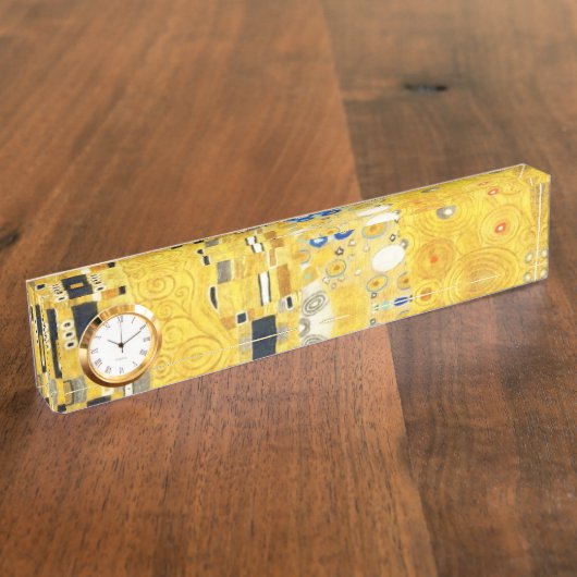 Gustav Klimt The Kiss  Art Nieuw schilderen Naambordje (Zijkant)