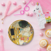 Gustav Klimt The Kiss  Art Nieuw schilderen Papieren Bordje (Feest)