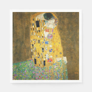 Gustav Klimt The Kiss  Art Nieuw schilderen Servet