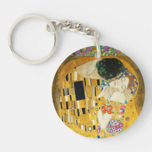 Gustav Klimt The Kiss  Art Nieuw schilderen Sleutelhanger