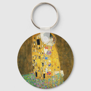 Gustav Klimt The Kiss  Art Nieuw schilderen Sleutelhanger