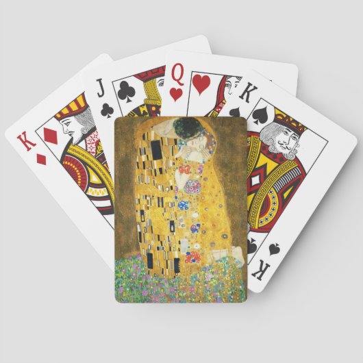 Gustav Klimt The Kiss Art Nieuw schilderen Speelkaarten (Achterkant)