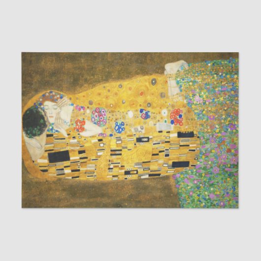 Gustav Klimt The Kiss  Art Nieuw schilderen Tissuepapier (Voorkant)