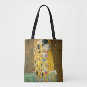 Gustav Klimt The Kiss  Art Nieuw schilderen Tote Bag