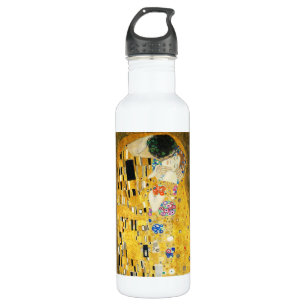 Gustav Klimt The Kiss  Art Nieuw schilderen Waterfles