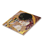 Gustav Klimt - The Kiss -  Art Nouveau Tegeltje (Zijkant)