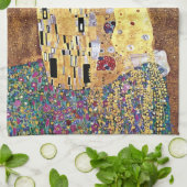 Gustav Klimt - The Kiss -  Art Nouveau Theedoek (Gevouwen)