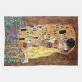 Gustav Klimt - The Kiss -  Art Nouveau Theedoek (Horizontaal)
