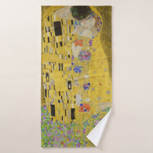 Gustav Klimt - The Kiss Bad Handdoek