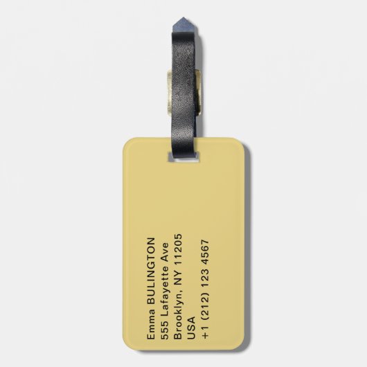 Gustav Klimt - The Kiss Bagagelabel (Achterkant verticaal)