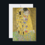 Gustav Klimt - The Kiss Bedankkaart<br><div class="desc">The Kiss / Der Kuss - Gustav Klimt in 1907-1908</div>
