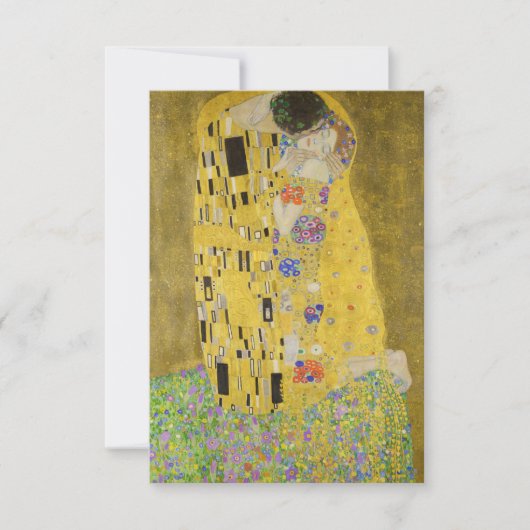Gustav Klimt - The Kiss Bedankkaart (Voorkant)