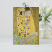Gustav Klimt - The Kiss Bedankkaart (Staand voorkant)