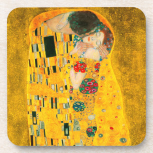 Gustav Klimt The Kiss Bier Onderzetter