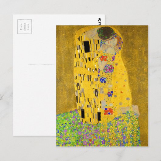 Gustav Klimt The Kiss Briefkaart (Voorkant / Achterkant)