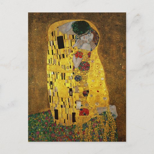 Gustav Klimt The Kiss Briefkaart (Voorkant)