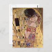 Gustav Klimt ~ the Kiss Briefkaart (Voorkant / Achterkant)