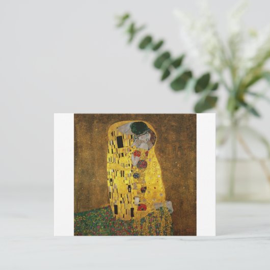 Gustav Klimt The Kiss Briefkaart (Staand voorkant)
