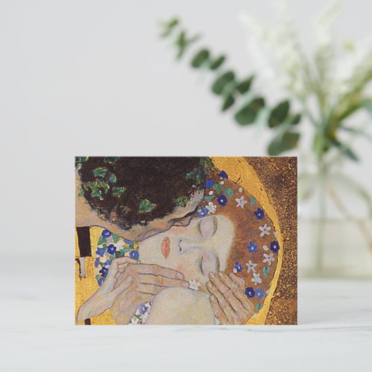 Gustav Klimt - The Kiss Briefkaart (Staand voorkant)