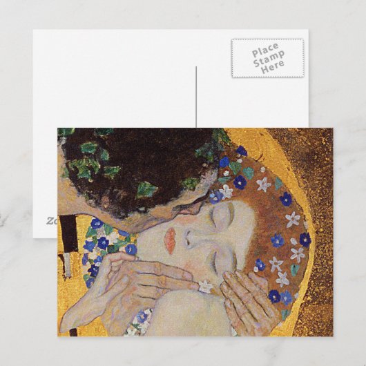 Gustav Klimt - The Kiss Briefkaart (Voorkant / Achterkant)