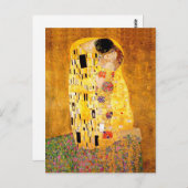 Gustav Klimt "The Kiss" Briefkaart (Voorkant / Achterkant)