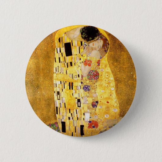 Gustav Klimt The Kiss Button (Voorkant)