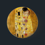 Gustav Klimt The Kiss Button<br><div class="desc">Gustav Klimt De knop Kus. Schilder van kunststofolie op doek van 1907-1908. De Kus is het bekendste schilderij van Gustav Klimt,  een prachtig werk dat de hoogte van zijn gouden periode weergeeft. Een perfect cadeau voor liefhebbers van het Oostenrijkse symboliek,  Gustav Klimt,  en mooie kunst.</div>