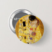 Gustav Klimt The Kiss Button (Voorkant /achterkant)