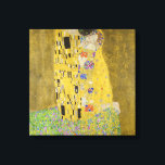 Gustav Klimt - The Kiss Canvas Afdruk<br><div class="desc">The Kiss / Der Kuss - Gustav Klimt in 1907-1908</div>