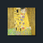 Gustav Klimt - The Kiss Canvas Afdruk<br><div class="desc">The Kiss / Der Kuss - Gustav Klimt in 1907-1908</div>