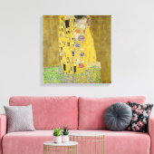Gustav Klimt - The Kiss Canvas Afdruk (Insitu (Woonkamer))