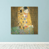 Gustav Klimt - The Kiss Canvas Afdruk (Insitu (Houten vloer))