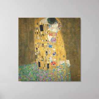 Gustav Klimt - The Kiss Canvas Afdruk