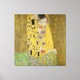Gustav Klimt - The Kiss Canvas Afdruk