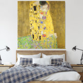 Gustav Klimt - The Kiss Canvas Afdruk (Insitu (Slaapkamer))