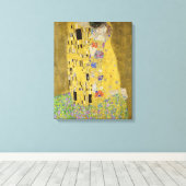 Gustav Klimt - The Kiss Canvas Afdruk (Insitu (Houten vloer))