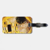 Gustav Klimt The Kiss Classic Painting Bagagelabel (Achterkant horizontaal)