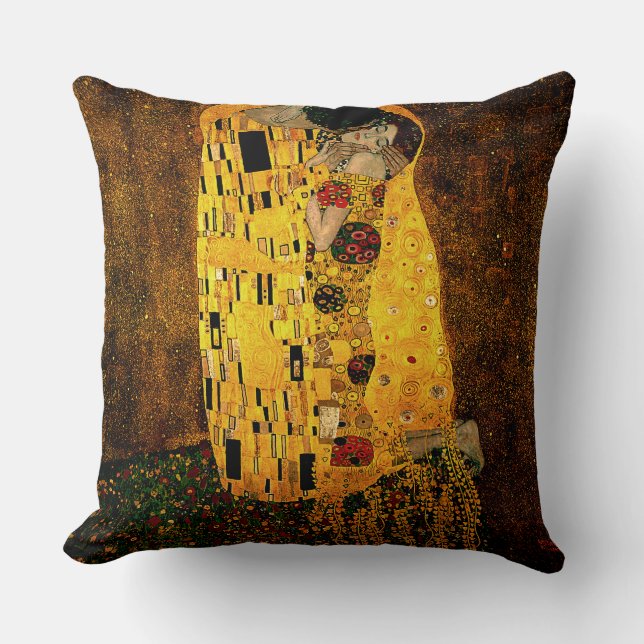 Gustav Klimt The Kiss Cushions Kussen (Voorkant)