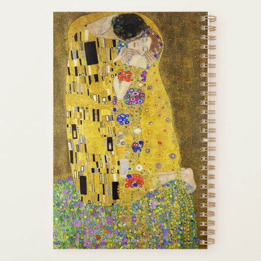 Gustav Klimt – The Kiss – Custom Text Planner (Achterkant)