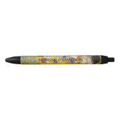 Gustav Klimt – The Kiss – Custom Text Zwarte Inkt Pen (Voorkant)
