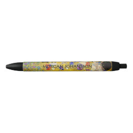 Gustav Klimt – The Kiss – Custom Text Zwarte Inkt Pen