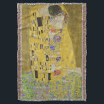 Gustav Klimt - The Kiss Deken<br><div class="desc">The Kiss / Der Kuss - Gustav Klimt in 1907-1908</div>