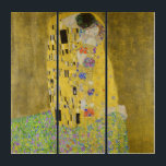 Gustav Klimt - The Kiss Drieluik<br><div class="desc">The Kiss / Der Kuss - Gustav Klimt in 1907-1908</div>